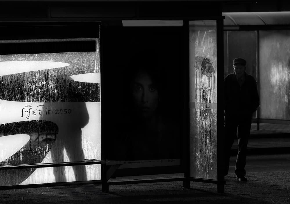 Urban Night Solitude by Anna Niemiec — canvas wall art