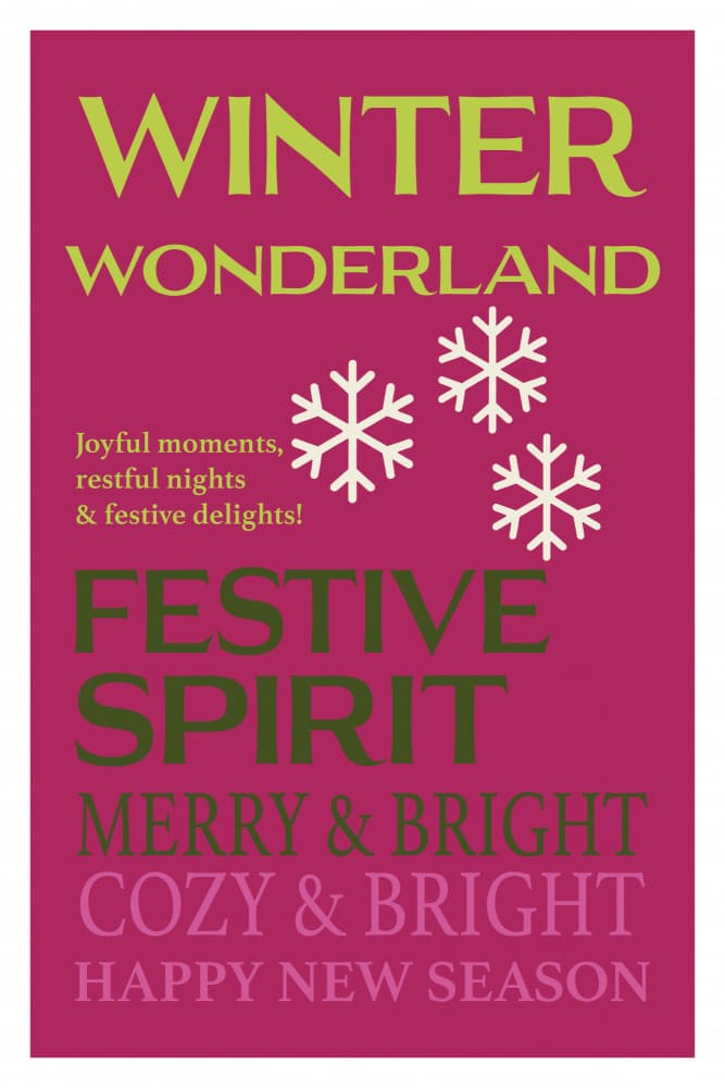 Winter Wonderland Greetings by casa cartissi — canvas wall art