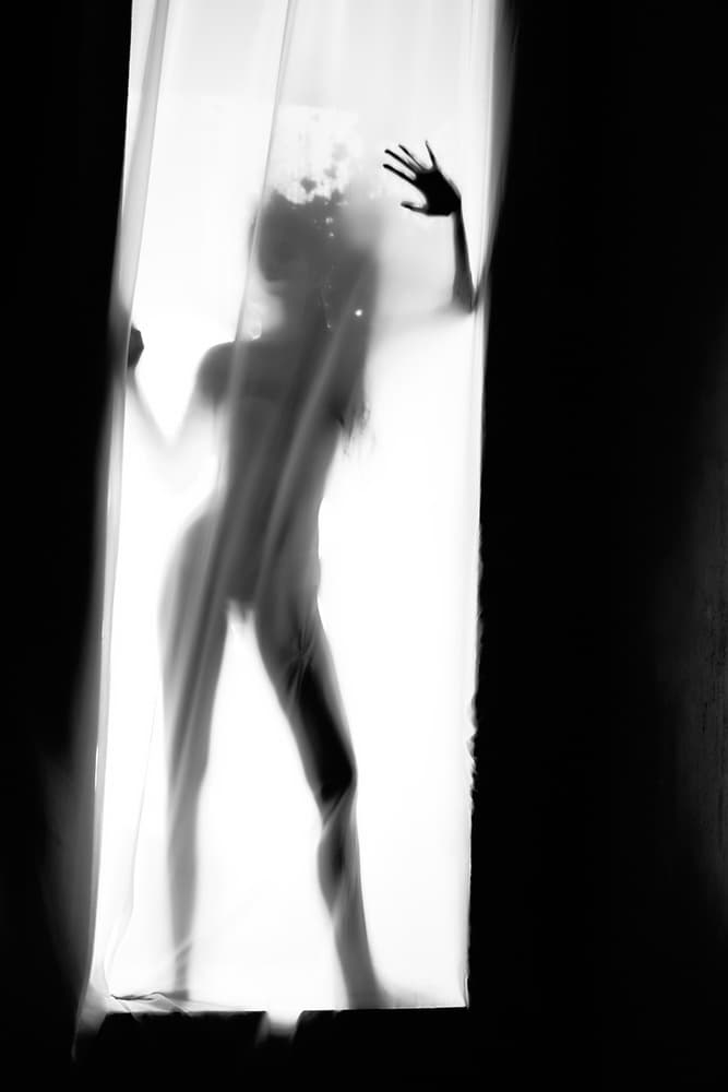 Mysterious Woman Silhouette by Srikanth Gumma — canvas wall art