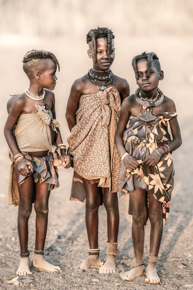 Young Tribal Girls by Trevor Cole — canvas wall art