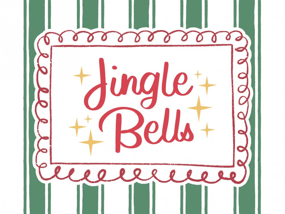 Christmas Jingle Bells by Jolly and Dash — canvas wall art