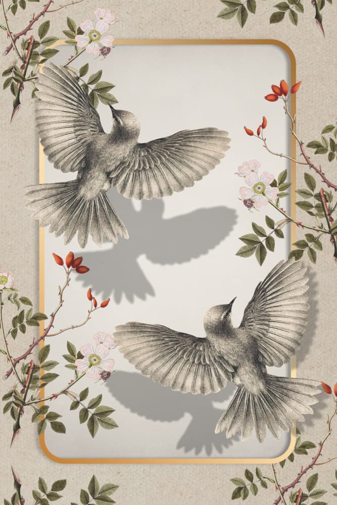 Vintage Botanical Birds