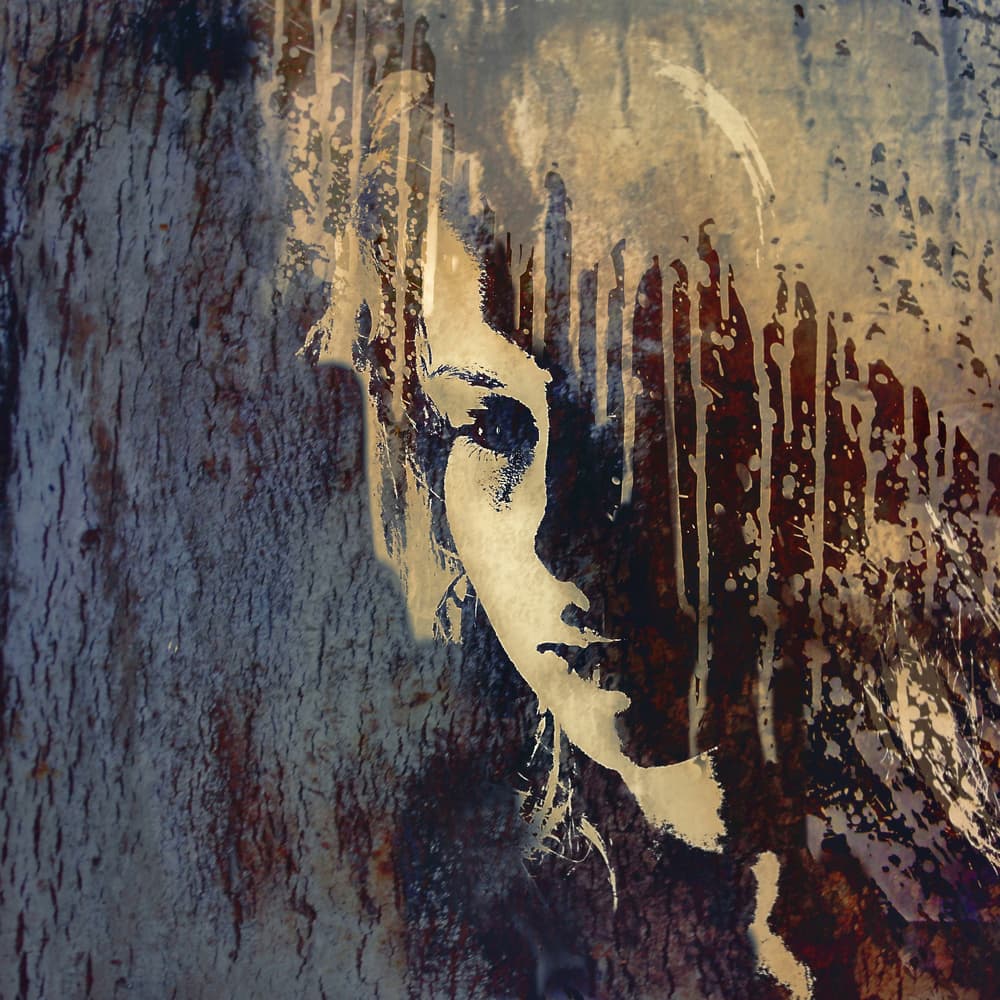Shadowed Female Portrait by Gaby Grohovaz — canvas wall art