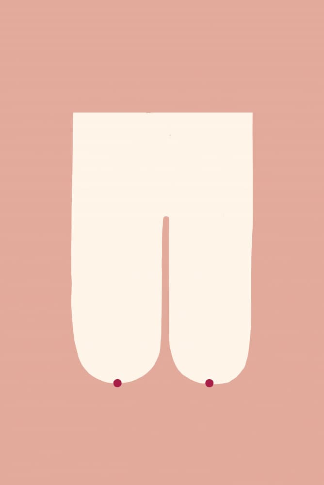 Minimalist Female Form by Maren Gross — canvas wall art