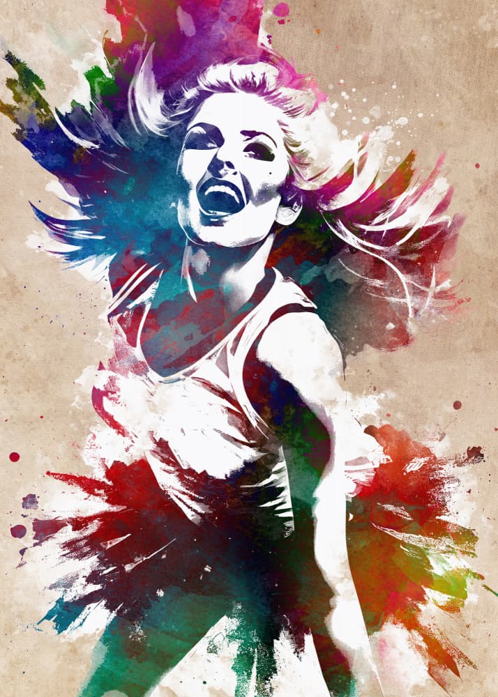 Joyful Color Splash by Justyna Jaszke — canvas wall art