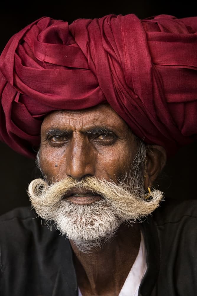 Man in Red Turban by Haitham AL Farsi — canvas wall art