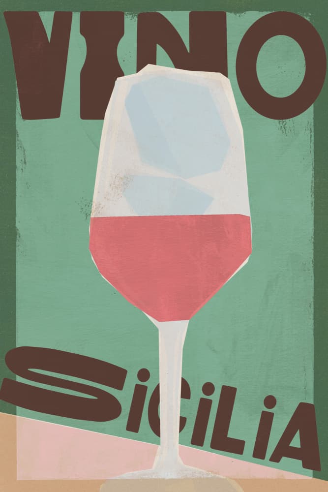 Vino Sicilia Glass