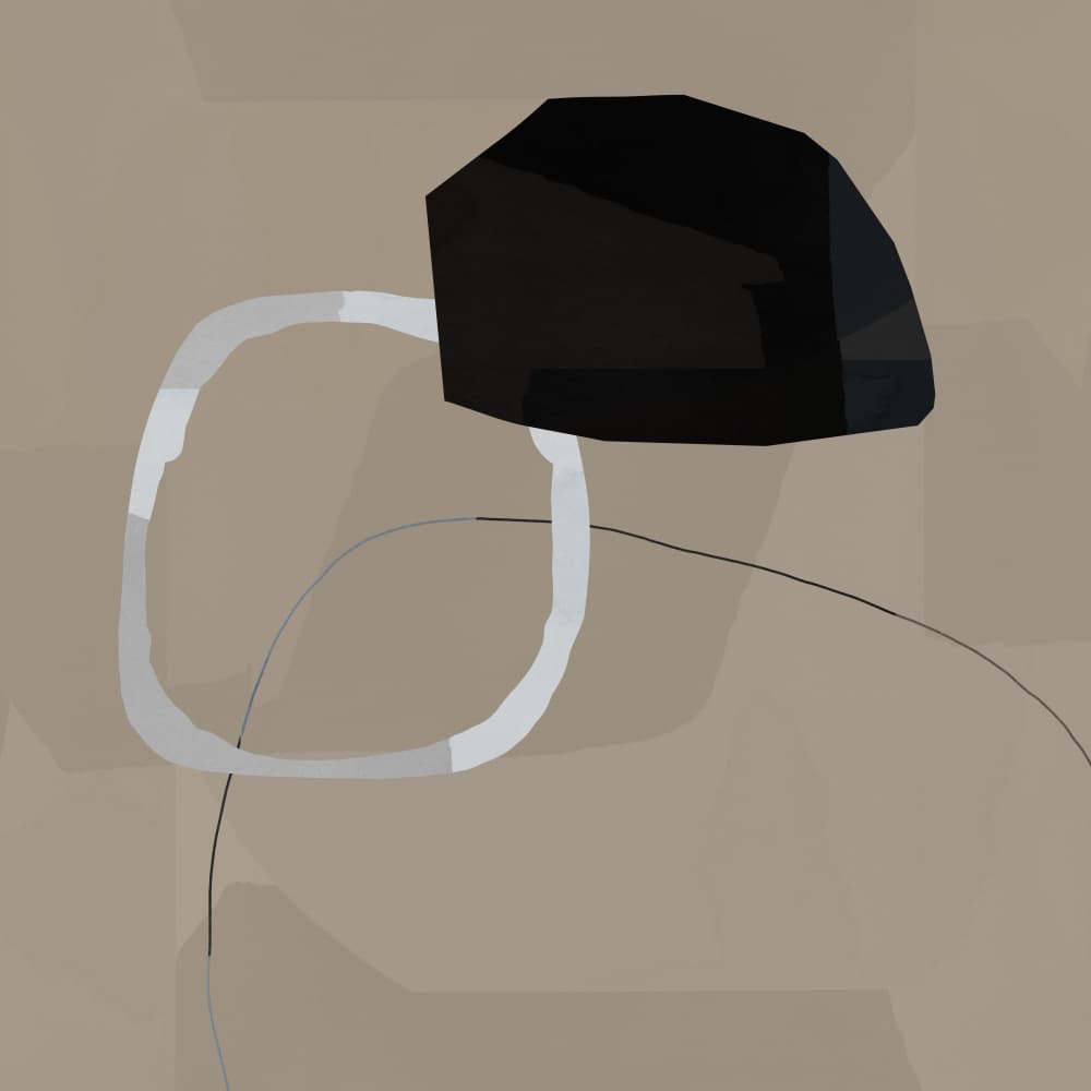Modern Abstract Shapes by cartissi — canvas wall art