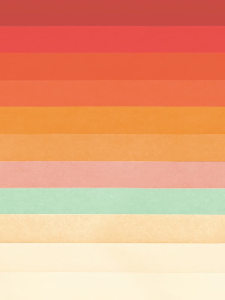 Warm Striped Horizon by Florent Bodart — canvas wall art