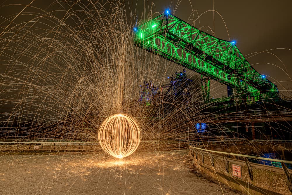 Sparkling Night Orb by Robert Stienstra — canvas wall art