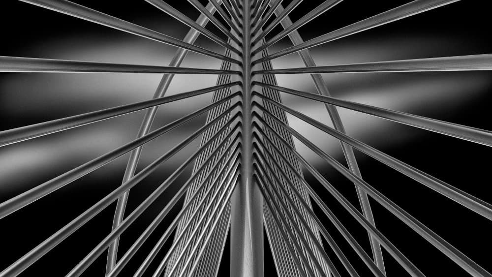 Sleek Geometric Structure by Antonyus Bunjamin (Abe) — canvas wall art