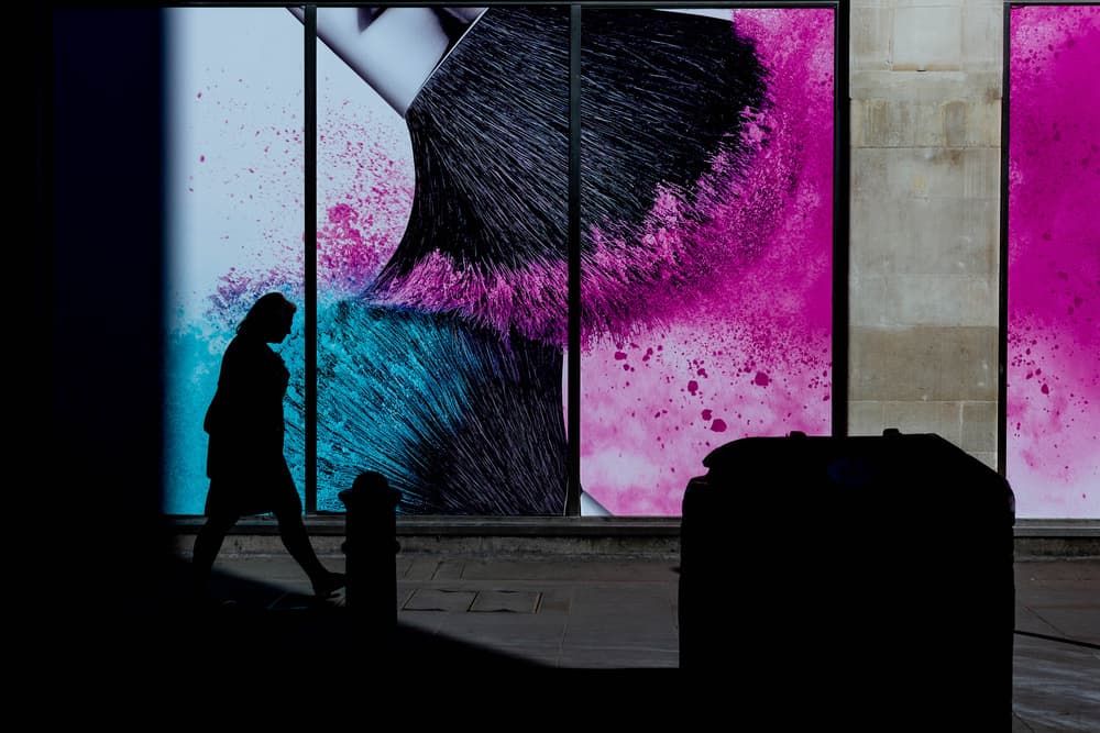 Colorful City Silhouette by Chris Hamilton — canvas wall art