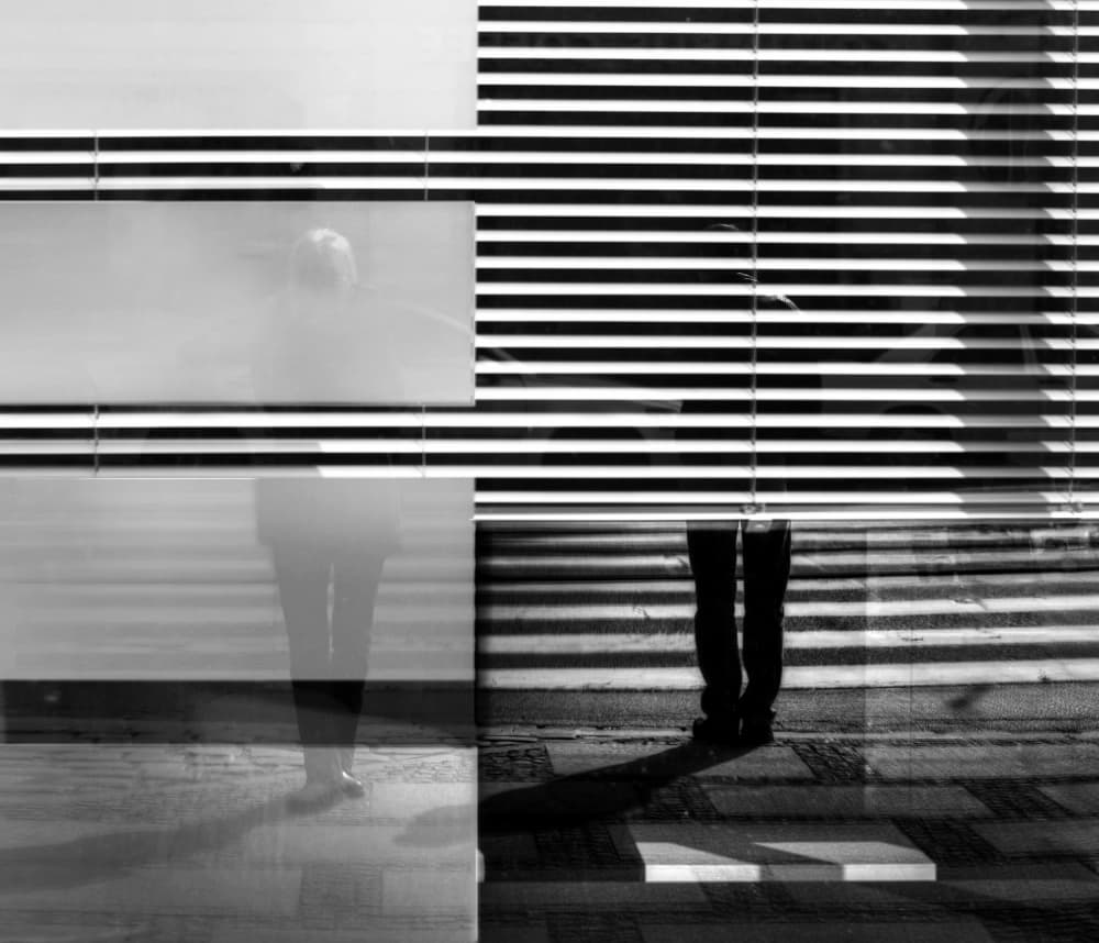 Geometric City Reflections by Anna Niemiec — canvas wall art