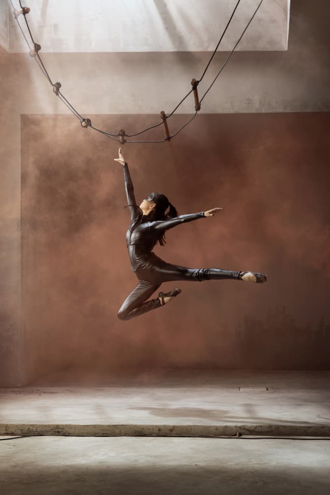 Dynamic Aerial Dance by Sita Gramich — canvas wall art