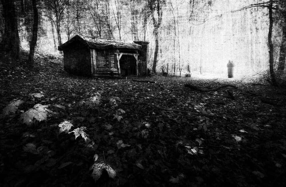 Mysterious Forest Figure by Adam Dauria ☂ — canvas wall art