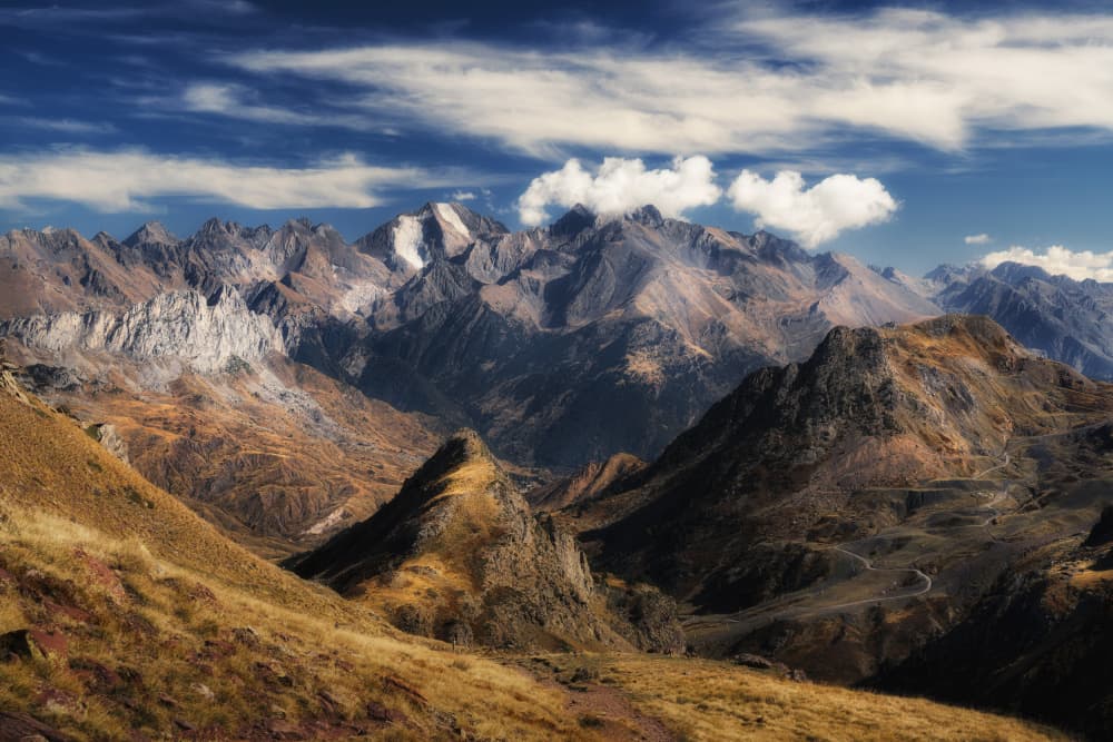 Autumn Mountain Valley by Oskar Baglietto — canvas wall art