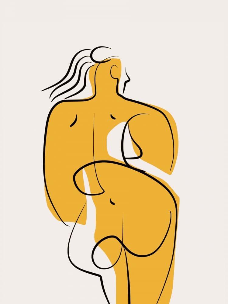 Minimalist Nude Figure by Little Dean — canvas wall art
