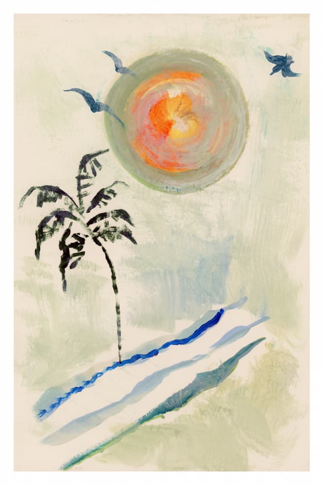 Tropical Sun Beach by casa cartissi — canvas wall art