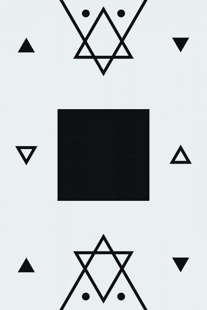 Geometric Star Symmetry by jay stanley — canvas wall art