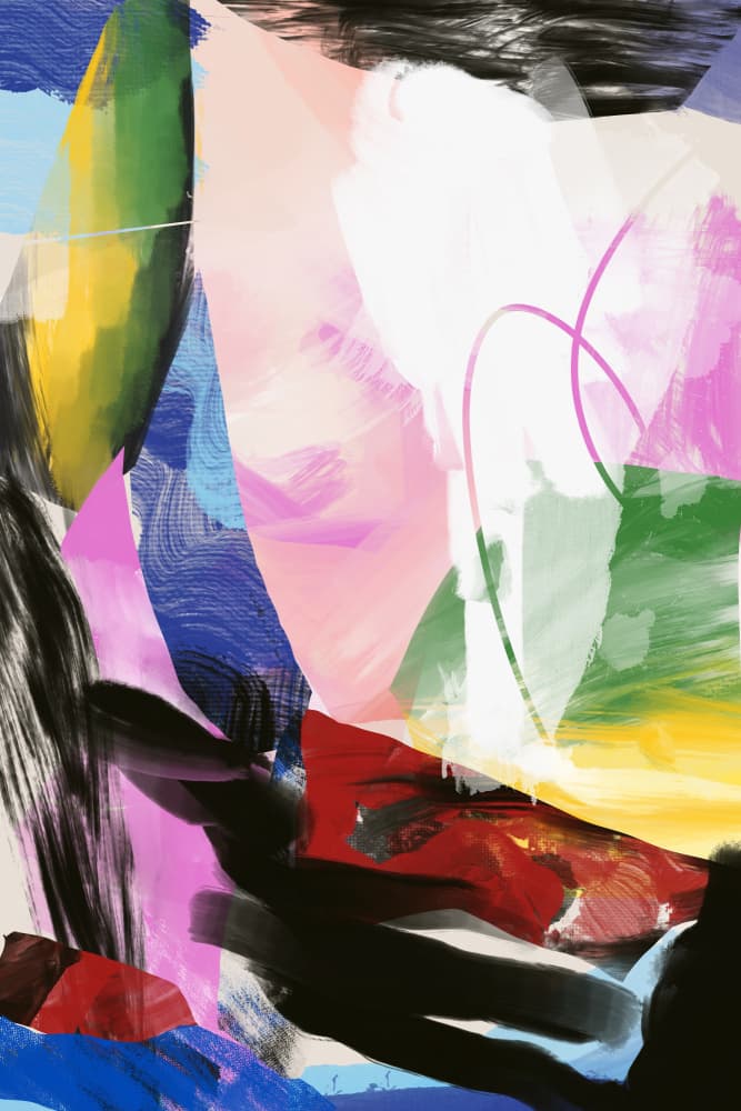 Bold Abstract Movement by Jilli Darling — canvas wall art