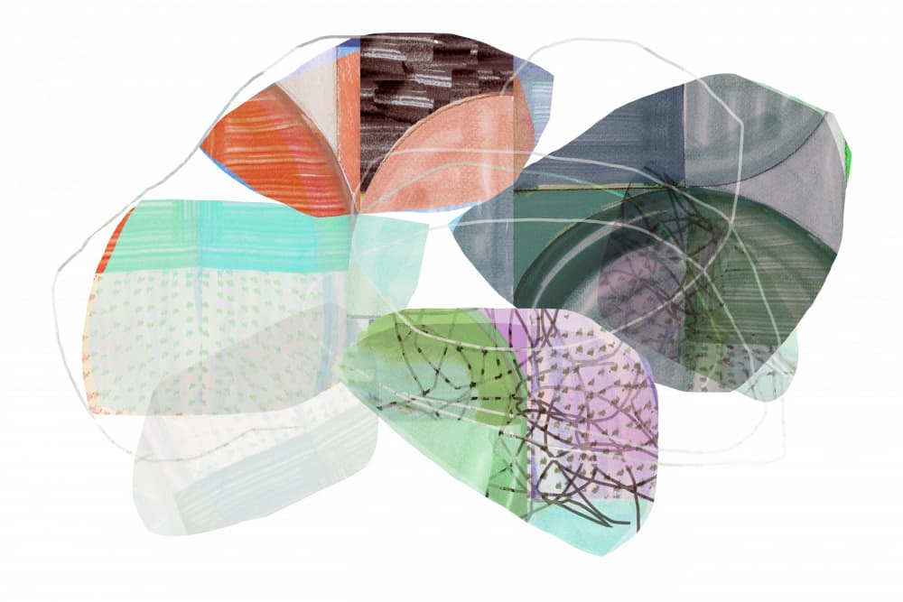 Subtle Organic Layers by cartissi — canvas wall art