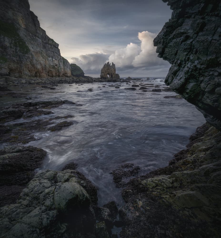 Moody Sea Stack Coast by Josema Martin Espinar — canvas wall art