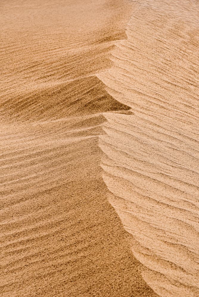 Flowing Sand Ripples by Photolovers — canvas wall art