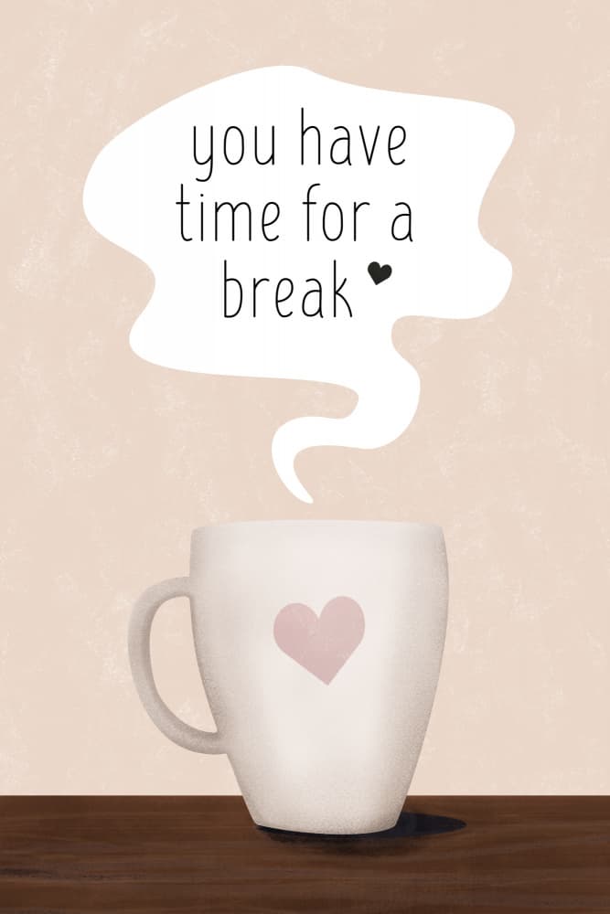 Cozy Break Mug by EMELIEmaria — canvas wall art