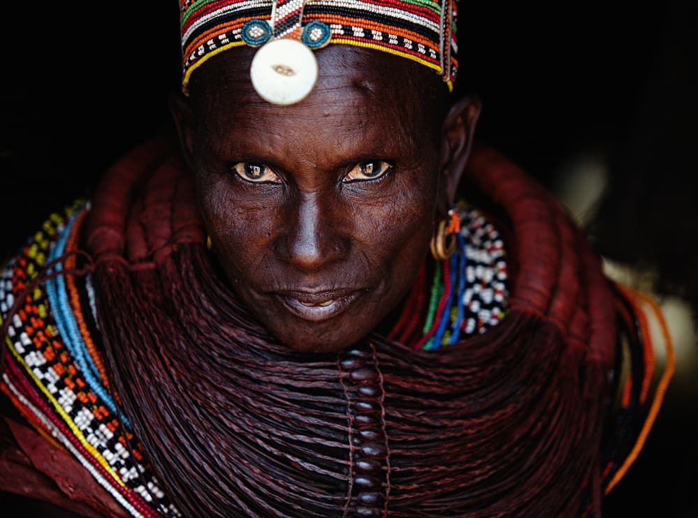 African Woman's Gaze by Vedran Vidak — canvas wall art