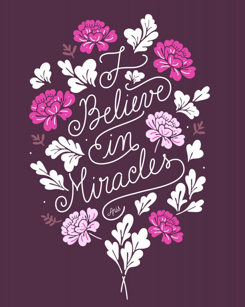 Miracles by Anis Illustration — canvas wall art