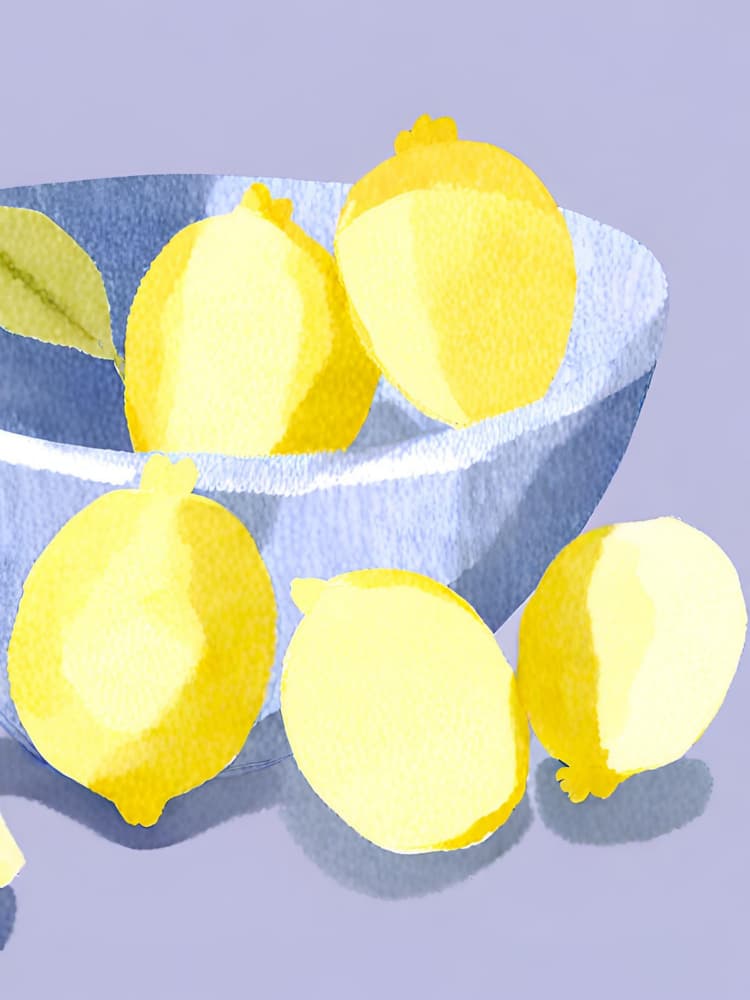 Fresh Yellow Lemons by Ohkimiko — canvas wall art