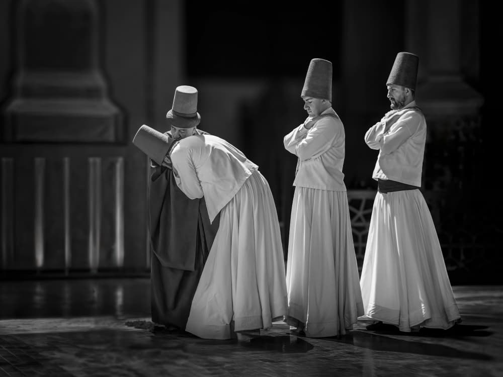 Whirling Dervishes Ceremony by Irene Wu — canvas wall art