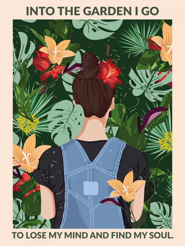 Into the Garden Standard Wall Art by WallChart Art Studio — canvas wall art