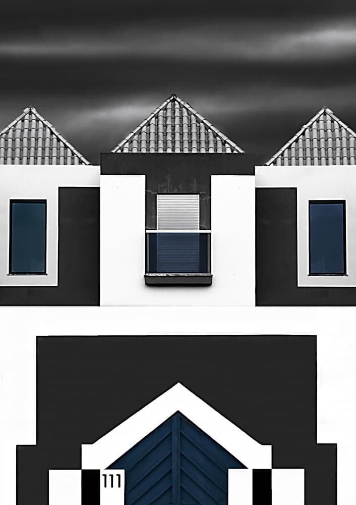 Urban Geometry Blue by Elena Arjona — canvas wall art