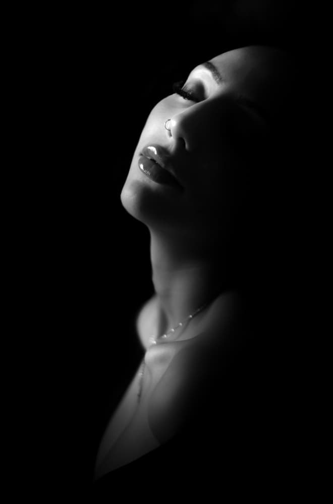 Serene Woman Profile by Toni Fidanza — canvas wall art