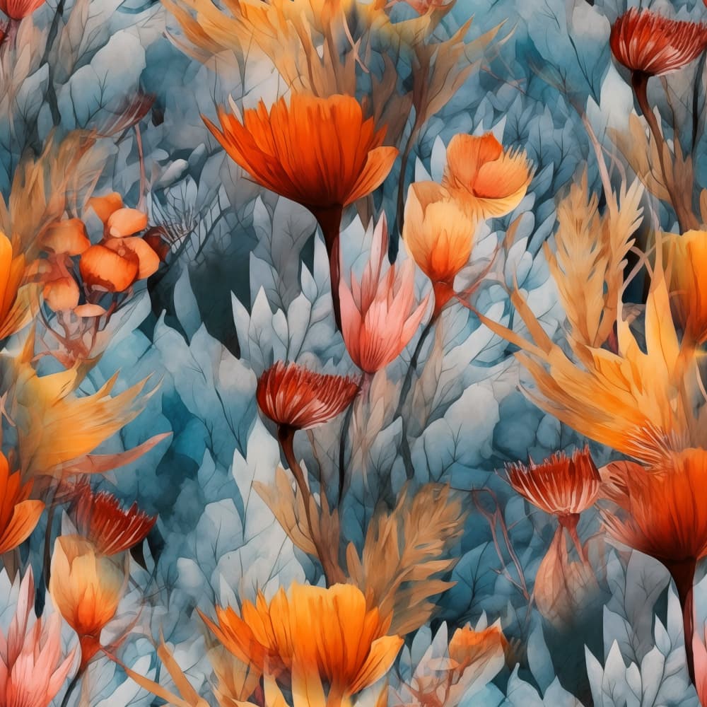 Vibrant Autumn Garden by Justyna Jaszke — canvas wall art