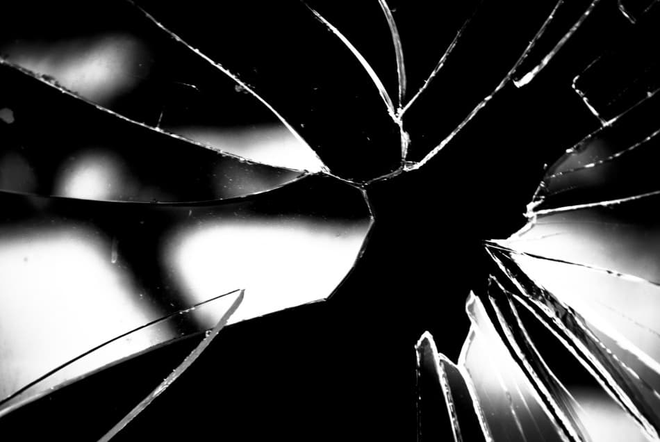 Fractured Glass Reflections by Codrin Lupei — canvas wall art