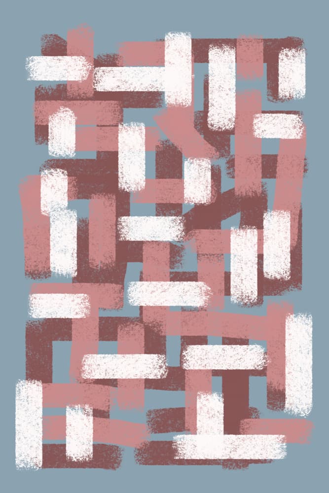 Abstract Composition No.5 by THE MIUUS STUDIO — canvas wall art