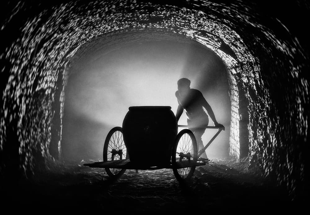 Working Man Dark Tunnel by ADIREK M — canvas wall art