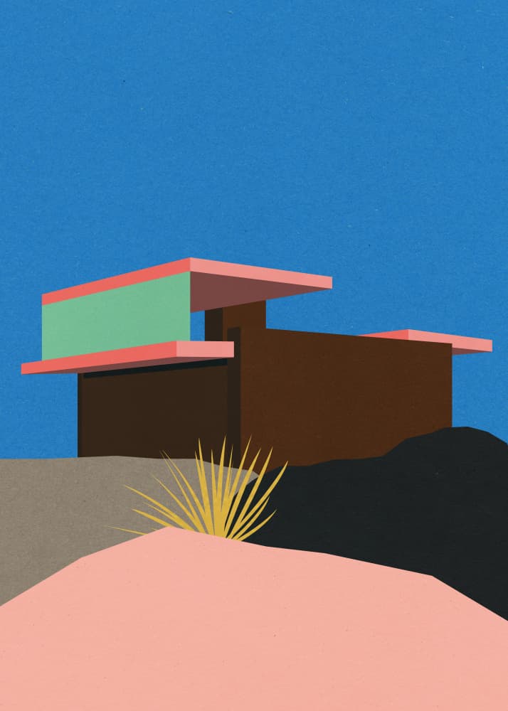 Kaufmann Desert House by Rosi Feist — canvas wall art