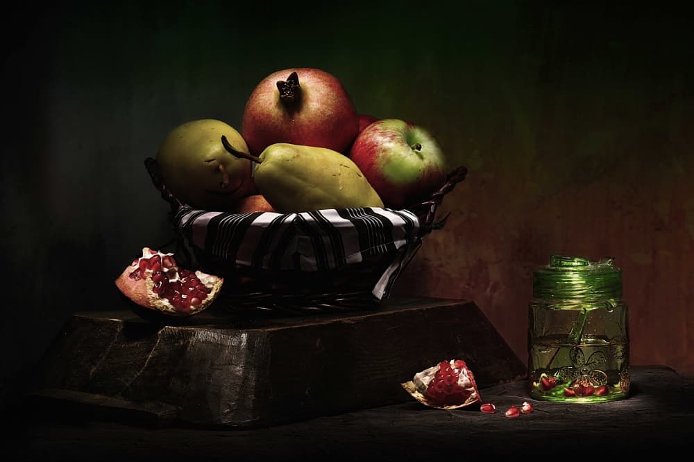 Autumn Fruit Still Life by Emine Basa — canvas wall art