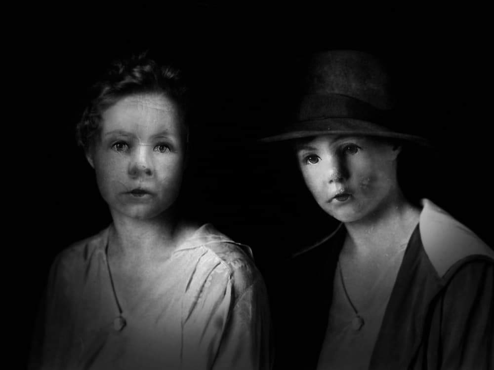 Mysterious Vintage Portrait by Holger Droste — canvas wall art