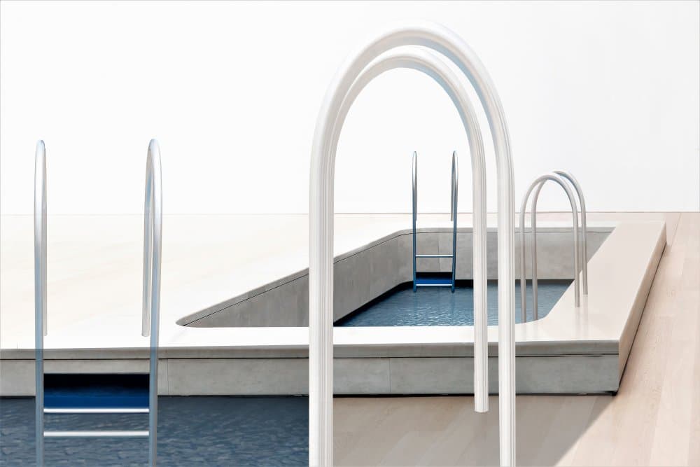 Minimalist Pool Architecture by Anita Martin AnnaPileaFotografie — canvas wall art