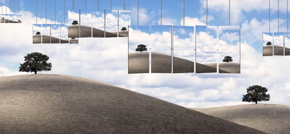 Floating Landscape Reflections by Daniel Murphy — canvas wall art