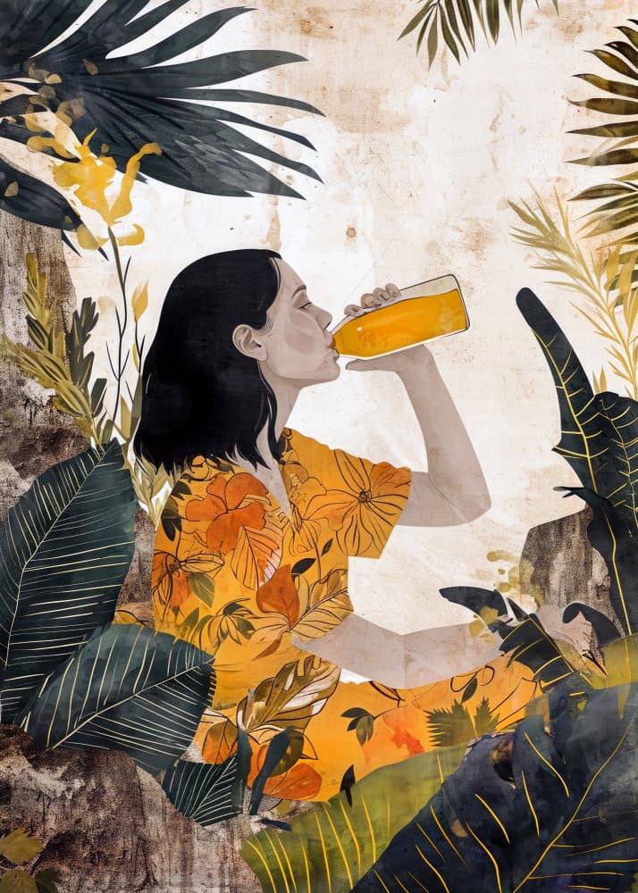 Tropical Refreshment by Justyna Jaszke — canvas wall art