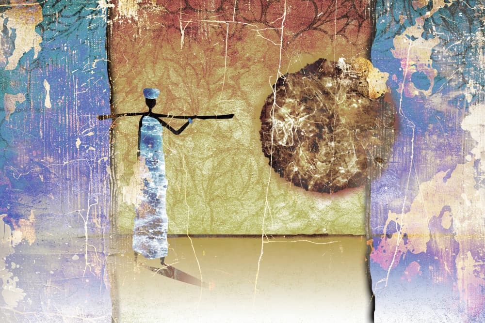 Arfican Old Vintage Art 28 by Rafal Kulik — canvas wall art