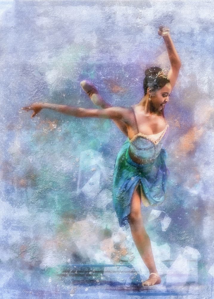 Dreamy Ballet Dancer by Charlaine Gerber — canvas wall art