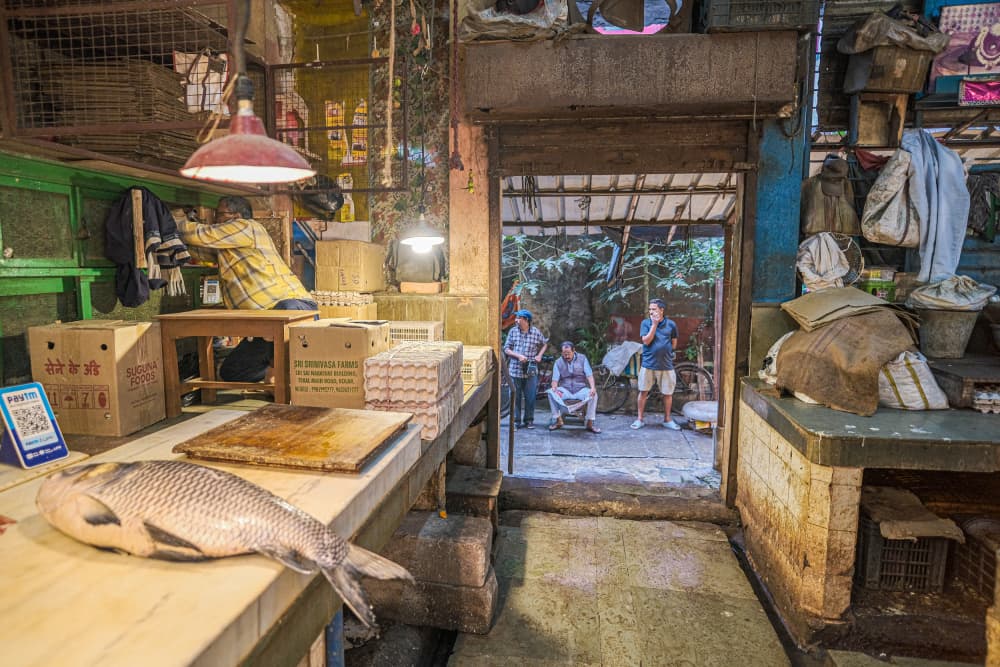 Daily Fish Market by Subhajit Das — canvas wall art