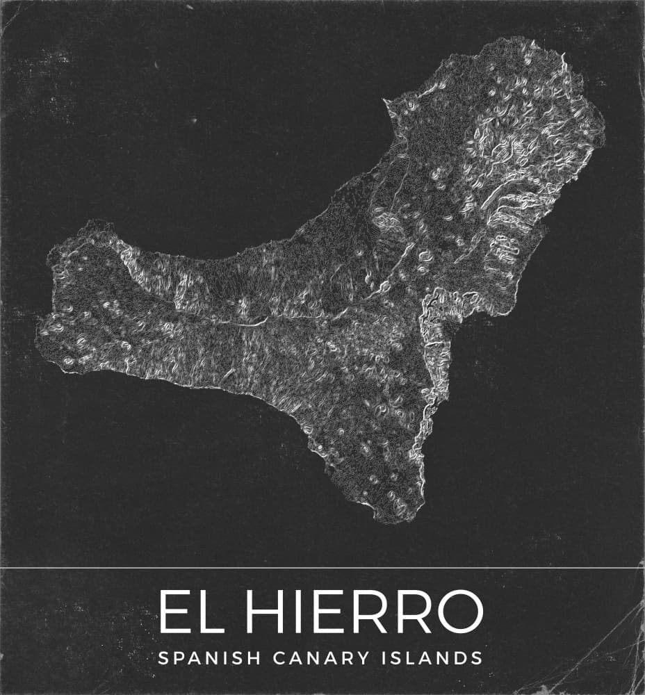 Abstract El Hierro Island by Nicholas — canvas wall art