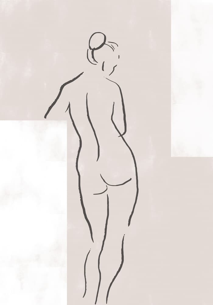 Elegant Female Form by Pictufy Studio II — canvas wall art